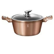 Berlingerhaus Lonec z marmorno površino in pokrovom BH 1514 20 cm Rosegold Metallic Line