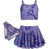Arshiner dekliški bikini set 3 v 1 - Vijolična