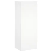MAISON CHIC Stenska TV omarica - TV stojalo - Televizijska omarica bela 40,5x30x102 cm inženirski les, (21700691)