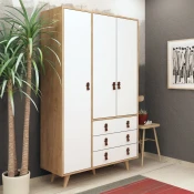 Hanah Home Frankym 120x187x52cm, Garderober, Belo-smedi
