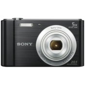 SONY digitalni fotoaparat CyberShot DSC-W800B, črn