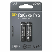 GP ReCyko Pro punjiva baterija, HR6, AA, 2 kom