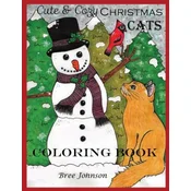 Cute & Cozy Christmas Cats Coloring Book