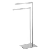 FELIX freestanding towel holder, square, chrome - Chrome - 200x778x392 mm - Gedy - INSIA - 120 - Iz nerjavečega jekla - Držalo za brisače: večročno - Kvadratni - 200 - 778 - 392 - 14