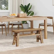vidaXL klop Reciklirana naravna barva 100 x 28 x 43 cm Trden tikov les