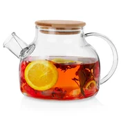 shumee Stekleni vrč za kavo, čaj, zelišča, kuhano vino, tople in hladne napitke 1L