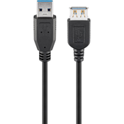 GOOBAY USB 3.0 SuperSpeed crni dovodni kabel od 1,8 m