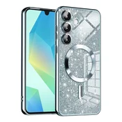 TPU gel ovitek Techsuit Luxury Glitter MagSafe za Samsung Galaxy A16 4G/5G - light blue