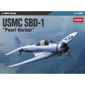 Model Kit letala 12331 - USMC SBD-1 Pearl Harbor (1:48)