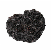 Dekoracija (škatlica) ALCHEMY GOTHIC - Rose Heart - Črna - SA19
