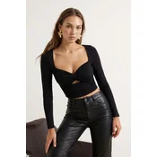 Trendyol Milla ženska bluza Tpraw24Bz00027, crna