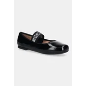 Usnjene balerinke Love Moschino črna barva, JA11071G1NII0000