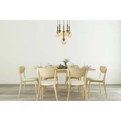 Opviq Luster AV-1781-6ET, 90x50cm, IP20, 220V-240 V, Zlatne boje