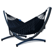Potenza Stojalo TYTAN + viseča mreža 220x160 SANTIA XL, črna, premium
