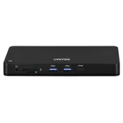 Unitek UNITEK D1077A KVM stikalo za 2 računalnika, 4K @ 60Hz, HDMI, USB Type-C, plastična ohišje, črna barva