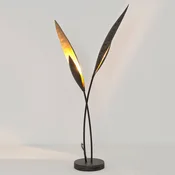 Holländer Strelicie - elegantna LED svetilka za stolček - Dnevna soba/jedilnica - Dizajn - črno-rjava, zlata - Kovina