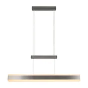Trio Lighting LED viseča svetilka Arcola, nikljevo barva, 152 cm, CCT Touchdimmer - Dnevna soba / jedilnica - Sodobni - nikelj - Kovina