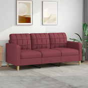 Vidaxl Trosed vinsko rdeč 180 cm blago