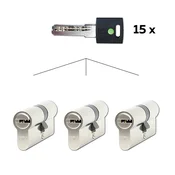 Komplet 3 cilindričnih vložkov Richter EURO XCOLOR SET3.ZELENI