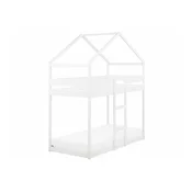Postelja Berwyn 1999 (Bela) Dvo-nadstropna, Bela, 90x200, Les, Posteljno dno, 92x206x230cm