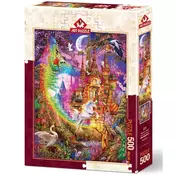 Art puzzle - Puzzle Marchetti: Rainbow Castle - 500 kosov