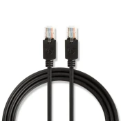 CCBW85100AT150 Nedis Mrezni kabl, CAT5e UTP Patch cord 15m black (alt. PP12-15M)