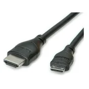 ROLINE HDMI High Speed Cable with Ethernet, HDMI Type A M - HDMI Type C M 0,8 m