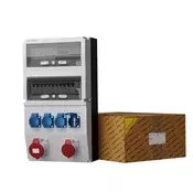 shumee Razdelilna omarica za stavbe z merilnikom eXT-S/FI 32A 16A 4x230V Schuko Mennekes Doktorvolt 0823
