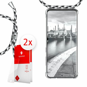 Paket ovitka Cordy in dveh zaščitnih stekel Optishield Pro za Samsung Galaxy S21 Ultra