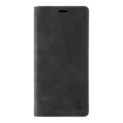Velvet usenjena preklopna torbica za Samsung Galaxy A03 LTE A035 - črna