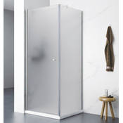 AQUALINE Kvadratni brezokvirni tuš zaslon AQUALINE PILOT 90x90, varnostno steklo Brick