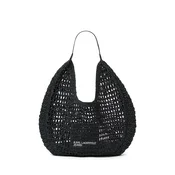 KARL LAGERFELD JEANS Nakupovalna torba Sommerliche Hobo črna