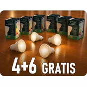 V-TAC GU10 LED ŽARNICA 6W, 445LM, 110°, 4+6 gratis! Barva světla: Hladna bela