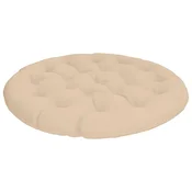 Vidaxl Papasan blazina VIANEN 100% poliester Krem O 130 x 12 cm