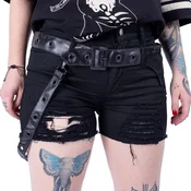 Ženske kratke hlače HEARTLESS - HECATE - BLACK - P-HECATE-B