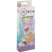 Kreativni set za slikanje perlama Grafix - Privjesak za kljuceve Cupcake