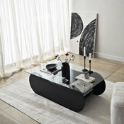 HANAH HOME Sto za dnevnu sobu Brise Black Transparent