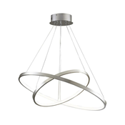 LED luster na sajli LEA LED/35W/230V 4000K precnik 60 cm hrom