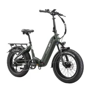 TTGO Zložljivo električno kolo TTGO F6 Boost 250 W 48 V 18 Ah, doseg 120 km, 20-palčne debele pnevmatike, zeleno, (5000234145)