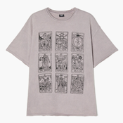 Cropp - Majica spranega videza in potiskom - light grey