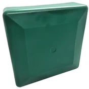 Zunanja končna kapica za profil, pokrovček, strešni, 100x100, 20 KOSOV, ZELENA