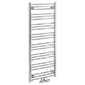 ALBRECHT kopalniški radiator 500x1250mm, centralni priključek, krom - Chrome - 500x1250 mm - Bruckner - ALBRECHT - 24 - Jeklo - Oblika H - Oblika H - 500 - 1250 - 4.9 - 14