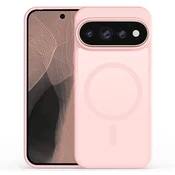 Hibridni ovitek Yind z magnetom MagSafe za Google Pixel 9 Pro XL/10 Pro XL/11 Pro XL - light pink
