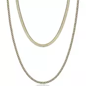 Ženska luca barra zlatna ogrlica od hirurškog Čelika ( ck1656 )