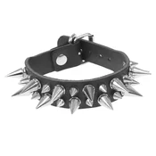 Zapestnica LEATHER & STEEL FASHION - Spikes - LSF1 165
