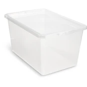 Kutija BASIC BOX 52L s poklopcem prozirna