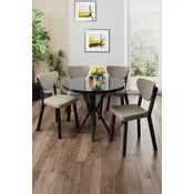 Hanah Home Trpezarijski set, 5 komada, Bež
