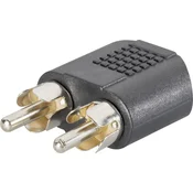 SpeaKa Professional SpeaKa Professional-Audio adapter\, 2xmoški činč konektor/3.5mm ženski JACK konektor, (20411376)