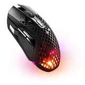 STEELSERIES brezžična gaming miška Aerox 5 - črna