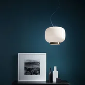 Foscarini Chouchin Reverse 3 LED obesek bela/siva - Kuhinja - Dizajn - bela, siva - Steklo
